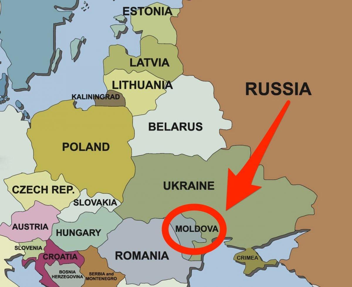карта на Молдавија