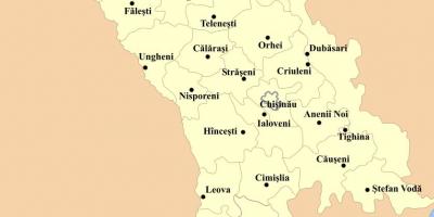Карта на cahul Молдавија