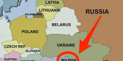 Карта на Молдавија