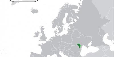 Молдавија локација на мапата на светот